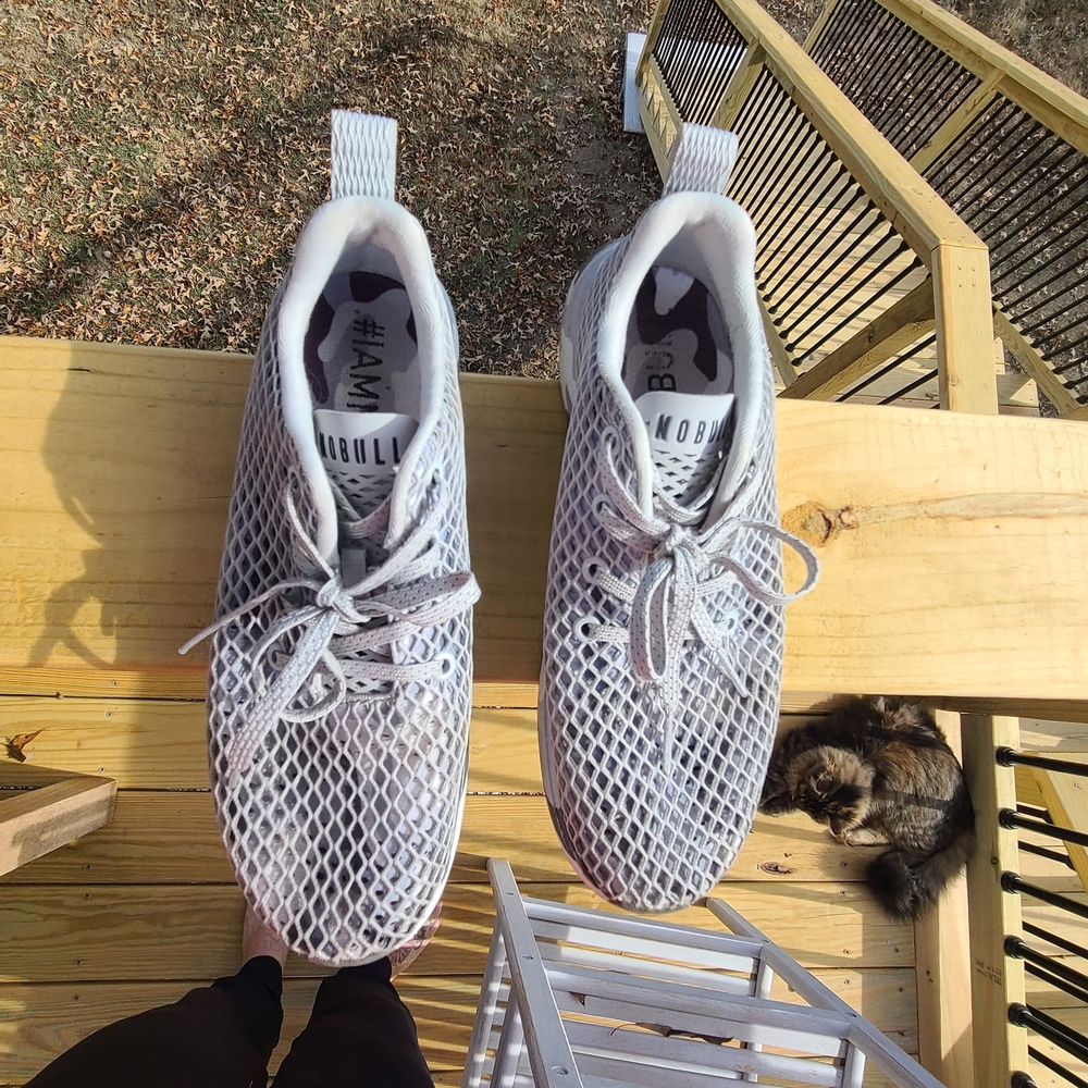 NOBULL Gray Mesh Athletic Shoes